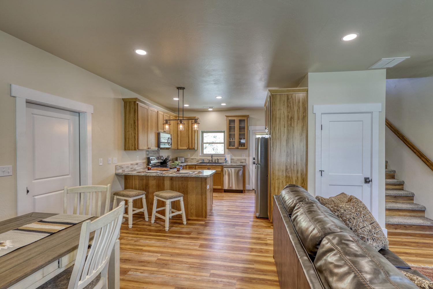 There is plenty of room to spread out in The Hanson Condo. The two bedrooms with their own en suite bathrooms are located on the second floor.